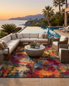 Urban Terrace Collection Area Rug -  Atrium Rectangle Multi  lifestyle 31