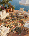 Seaside Blooms Collection Area Rug - Eden Rectangle Multi  lifestyle 23