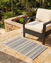 Seaside Stripes Collection Area Rug -  Boardwalk (Beige) Rectangle Beige  lifestyle 33
