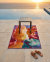 Urban Terrace Collection Area Rug -  Laneway Rectangle Multi  lifestyle 38