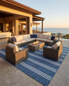 Urban Oasis Rugs Collection Area Rug -  District (Blue) Square Blue  lifestyle 30