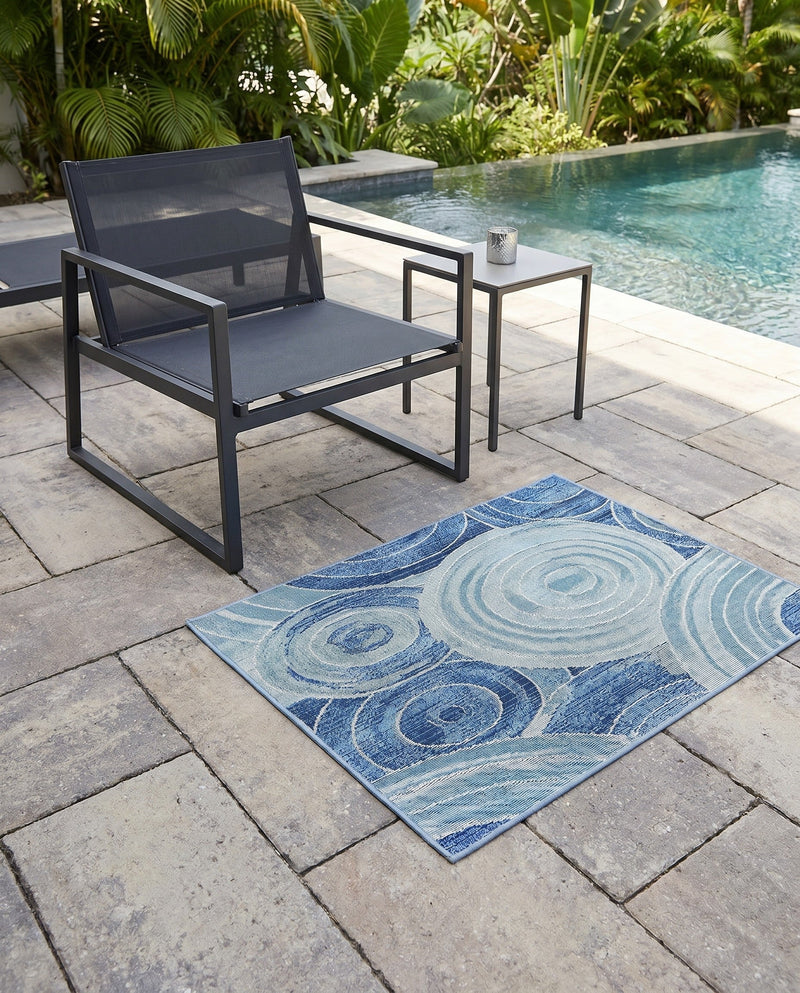 Urban Terrace Collection Area Rug -  Parkside Rectangle Light Blue  lifestyle 21