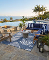 Seaside Haven Rugs Collection Area Rug -  Saltwater Rectangle Navy Blue  lifestyle 36