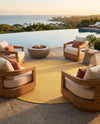 Seaside Serenity Collection Area Rug - Veranda (Corn Harvest Yellow) Round Corn Harvest Yellow  lifestyle 63