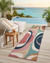 Urban Terrace Collection Area Rug - Venice Runner Multi  lifestyle 67