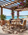 Seaside Haven Rugs Collection Area Rug -  Dunes Round Beige  lifestyle 60