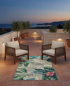 Seaside Blooms Collection Area Rug -  Paradise Rectangle Multi  lifestyle 48