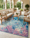 Seaside Haven Rugs Collection Area Rug - Marina Rectangle Multi  lifestyle 14
