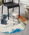 Urban Terrace Collection Area Rug -  Arbor Round Multi  lifestyle 52