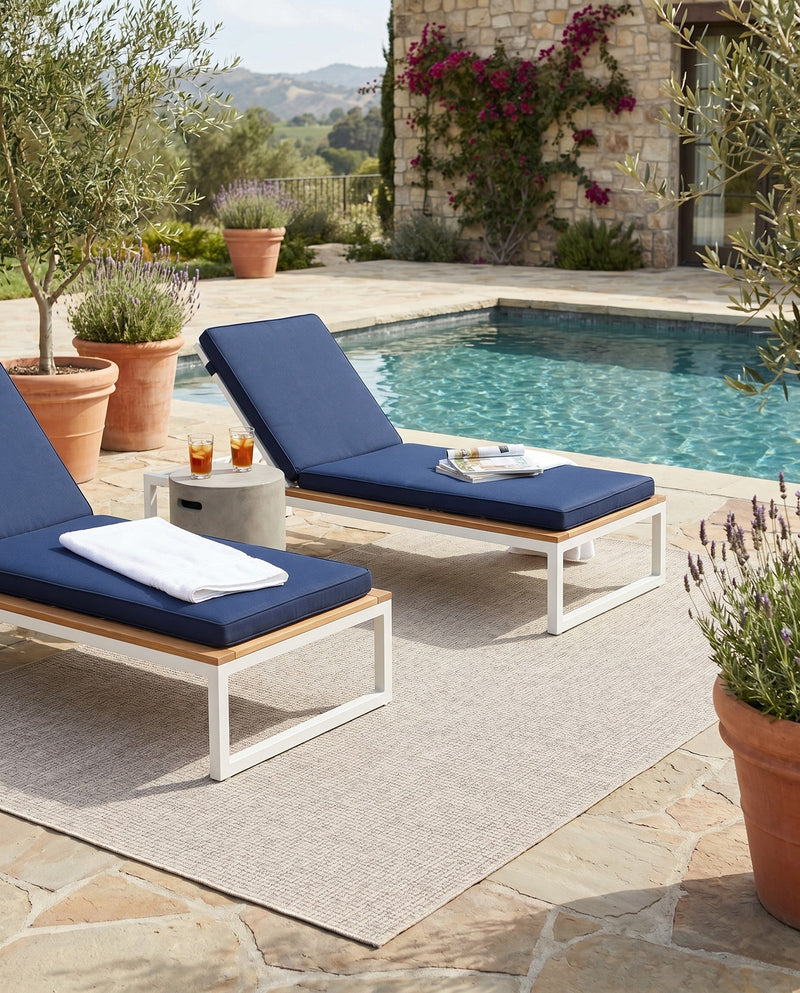 Seaside Serenity Collection Area Rug - Veranda (Light Gray) Rectangle Light Gray  lifestyle 39