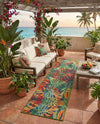 Coastal Terrace Collection Area Rug -  Pier Runner Multi  lifestyle 59