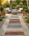 Urban Terrace Collection Area Rug -  Corsica Runner Multi  lifestyle 60