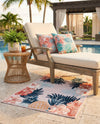 Seaside Blooms Collection Area Rug - Haven Rectangle Pink  lifestyle 37