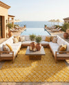 Garden Lattice Charm Collection Area Rug -  Pergola (Yellow) Rectangle Yellow  lifestyle 14