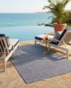 Jill Zarin Sedona Oasis Outdoor Collection Area Rug - Coconino (Navy Sky) Rectangle Navy Sky  lifestyle 9