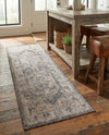 Patio Heritage Collection Area Rug -  Augusta (Charcoal) Runner Charcoal  lifestyle 65