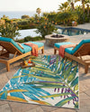 Seaside Blooms Collection Area Rug -  Arcadia Rectangle Multi  lifestyle 27
