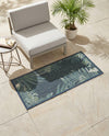 Coastal Terrace Collection Area Rug -  Anchor Runner Navy Blue  lifestyle 64