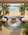 Savannah Escape Collection Area Rug - Serengeti Round Ivory  lifestyle 58