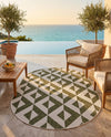 Urban Oasis Rugs Collection Area Rug -  Highrise (Green) Oval Green  lifestyle 31