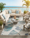 Seaside Haven Rugs Collection Area Rug -  Saltwater Rectangle Ivory  lifestyle 27