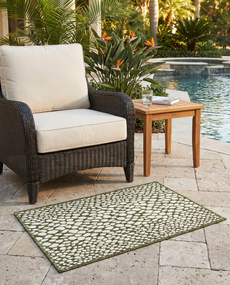 Urban Oasis Rugs Collection Area Rug -  Terrace (Green) Rectangle Green  lifestyle 24
