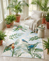 Seaside Blooms Collection Area Rug -  Tropic Rectangle Multi  lifestyle 18