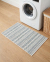 Seaside Stripes Collection Area Rug -  Boardwalk (Teal) Rectangle Teal  lifestyle 21