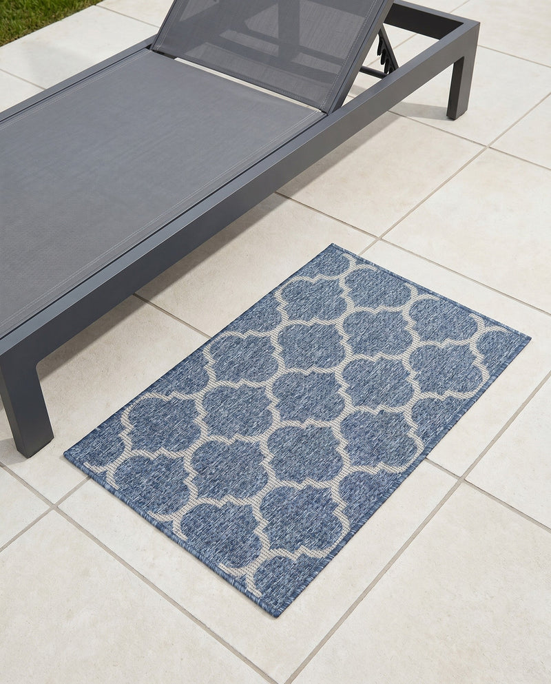 Savannah Pergola Collection Area Rug - Arbor (Navy Blue) Rectangle Navy Blue  lifestyle 13