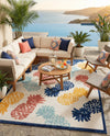 Caribbean Terrace Collection Area Rug -  Nevis Rectangle White  lifestyle 39