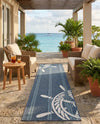 Seaside Haven Rugs Collection Area Rug - Harbor Runner Navy Blue  lifestyle 40