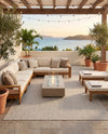 Seaside Serenity Collection Area Rug - Veranda (Light Gray) Rectangle Light Gray  lifestyle 20