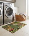 Seaside Blooms Collection Area Rug -  Sorrento Rectangle Green  lifestyle 20