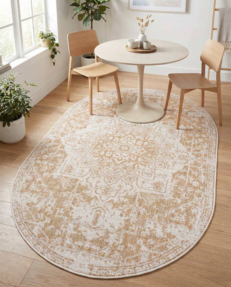 Urban Oasis Rugs Collection Area Rug -  Penthouse (Beige) Oval Beige  lifestyle 72