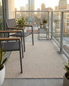 Seaside Serenity Collection Area Rug - Veranda (Light Gray) Rectangle Light Gray  lifestyle 40