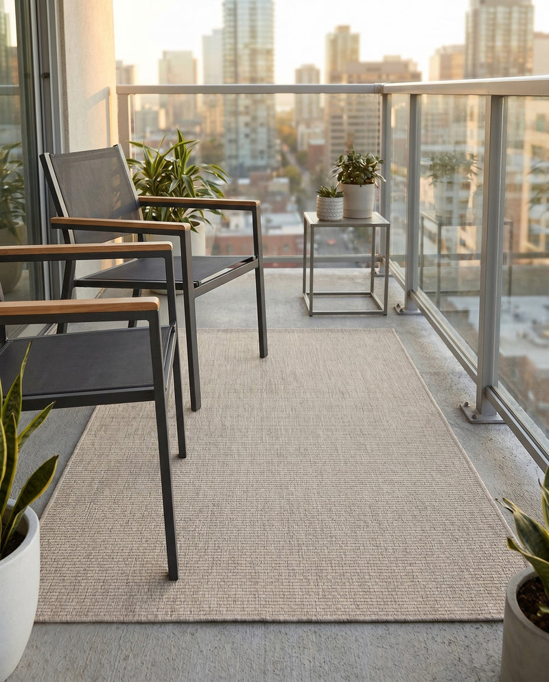 Seaside Serenity Collection Area Rug - Veranda (Light Gray) Rectangle Light Gray  lifestyle 40