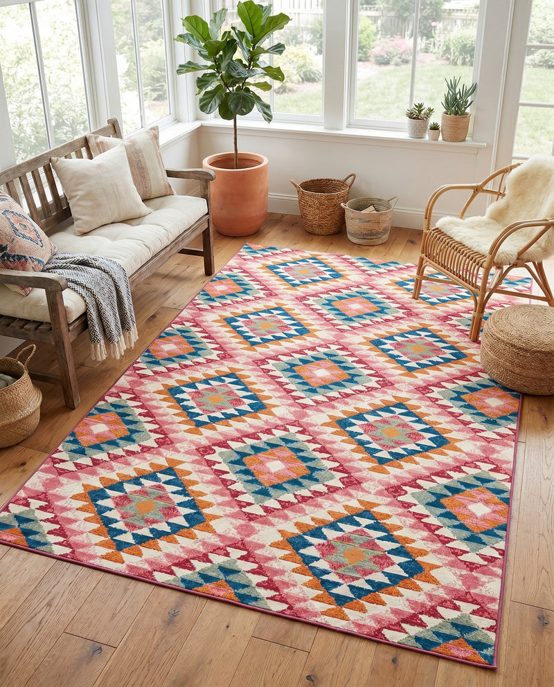 Mesa Oasis Rugs Collection Area Rug - Sedona Rectangle Multi  lifestyle 15