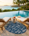 Seaside Haven Rugs Collection Area Rug -  Oceanview Oval Blue  lifestyle 35