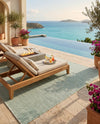 Jill Zarin Sedona Oasis Outdoor Collection Area Rug - Coconino (Palm Green) Rectangle Palm Green  lifestyle 9