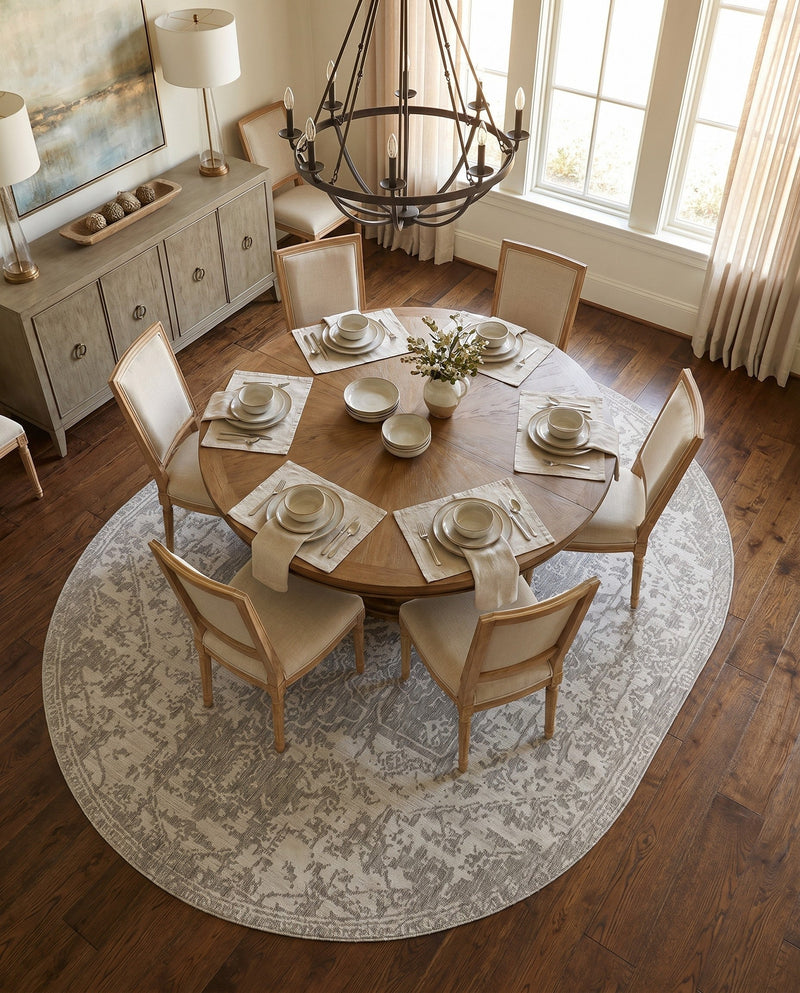 Urban Oasis Rugs Collection Area Rug -  Penthouse (Gray) Oval Gray  lifestyle 69