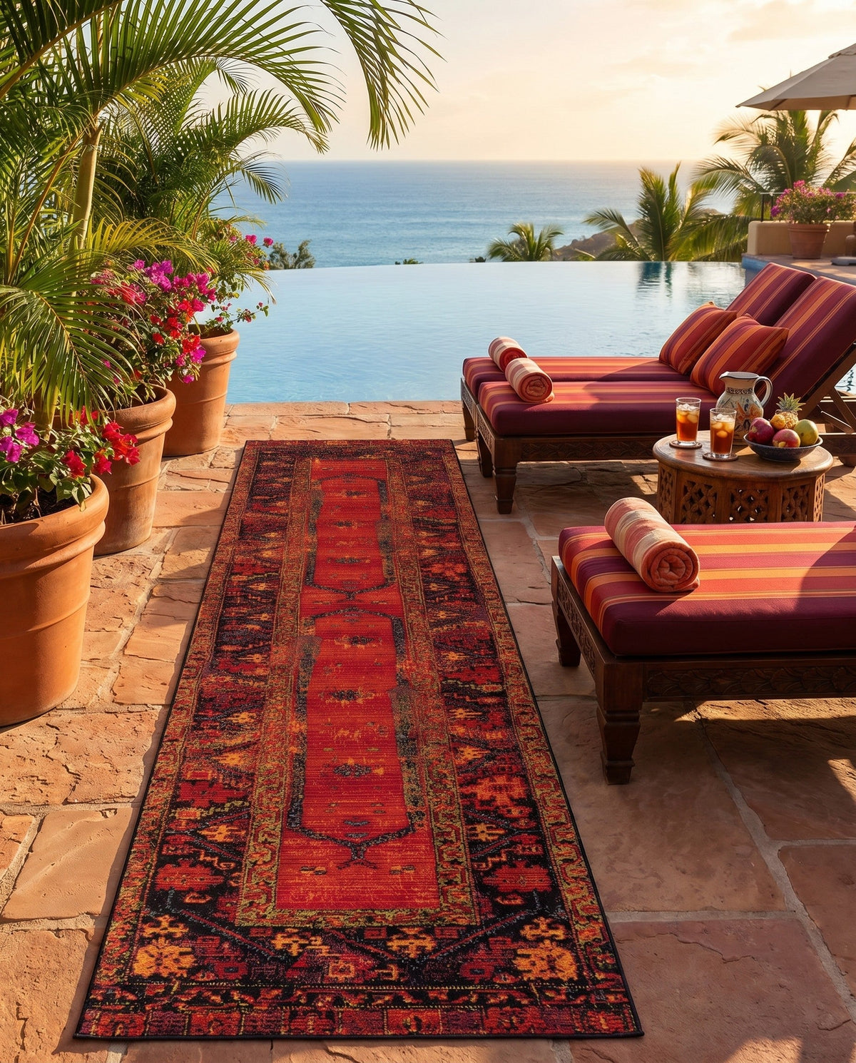Safari Escape Rugs Collection Area Rug - Serengeti Runner Multi  lifestyle 99