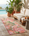 Seaside Blooms Collection Area Rug -  Kyoto Runner Coral  lifestyle 20
