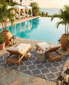 Savannah Pergola Collection Area Rug - Arbor (Black) Rectangle Black  lifestyle 14