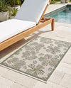 Coastal Terrace Collection Area Rug -  Marina Rectangle Ivory and Beige  lifestyle 4