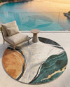 Urban Terrace Collection Area Rug -  Pavilion Round Multi  lifestyle 64