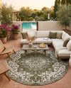 Urban Oasis Rugs Collection Area Rug -  Penthouse (Green) Round Green  lifestyle 39