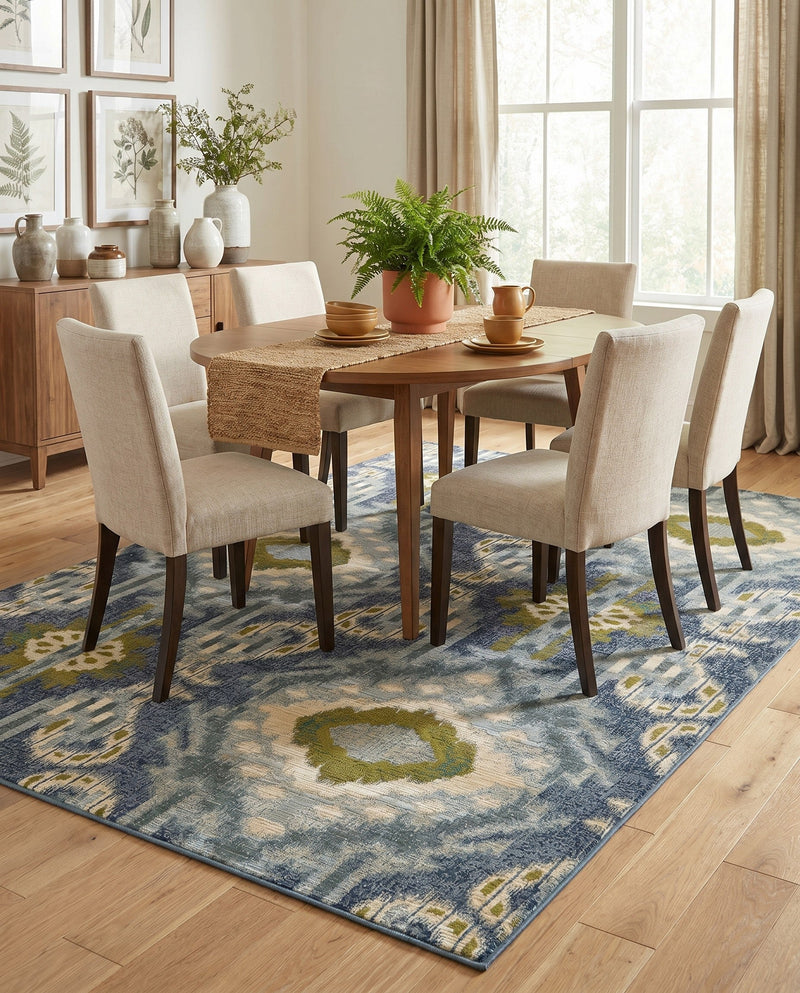 Urban Terrace Collection Area Rug -  Vista Rectangle Blue  lifestyle 22