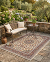 Patio Heritage Collection Area Rug -  Bower Rectangle Ivory  lifestyle 66