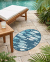 Seaside Haven Rugs Collection Area Rug -  Wavecrest Oval Blue  lifestyle 52
