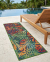 Coastal Terrace Collection Area Rug -  Pier Runner Multi  lifestyle 77